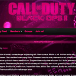 Call of Duty: Black Ops 2 Gaming Clan Template